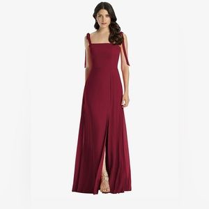 Dessy Group | TIE-SHOULDER CHIFFON MAXI DRESS, Size 4